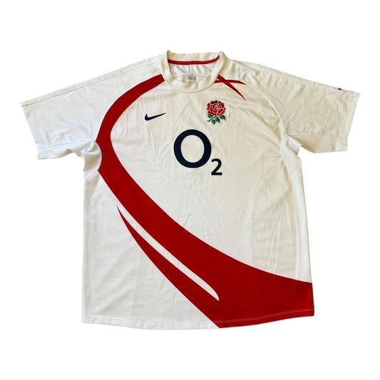 XXL Nike White 2007 England Rugby Shirt