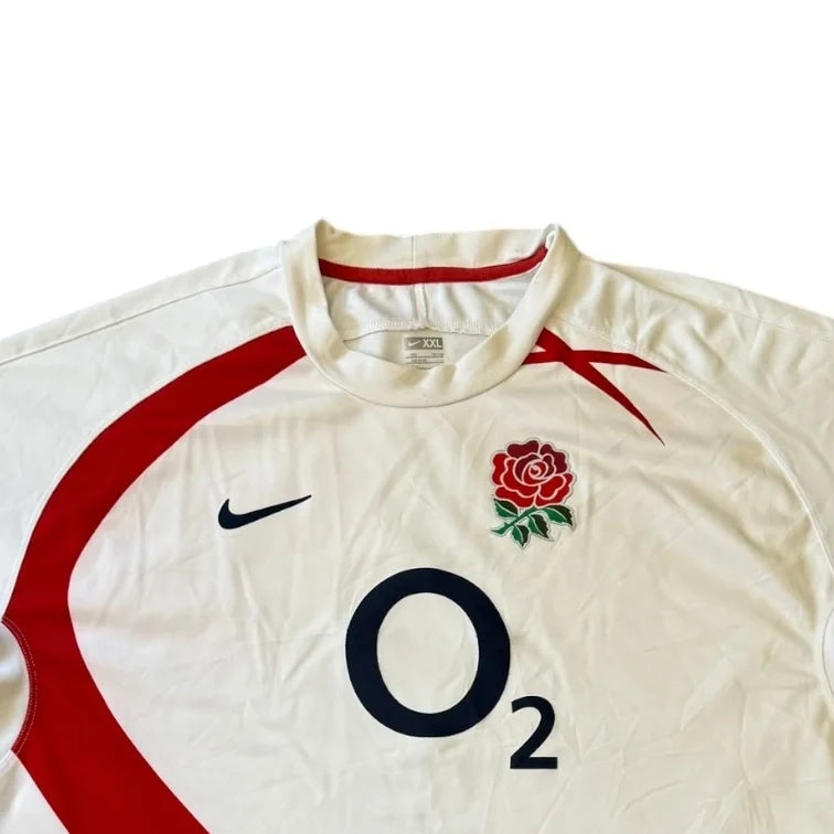 XXL Nike White 2007 England Rugby Shirt