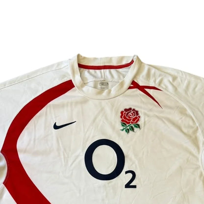 XXL Nike White 2007 England Rugby Shirt