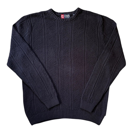Large Chaps Navy Knitted Jumper