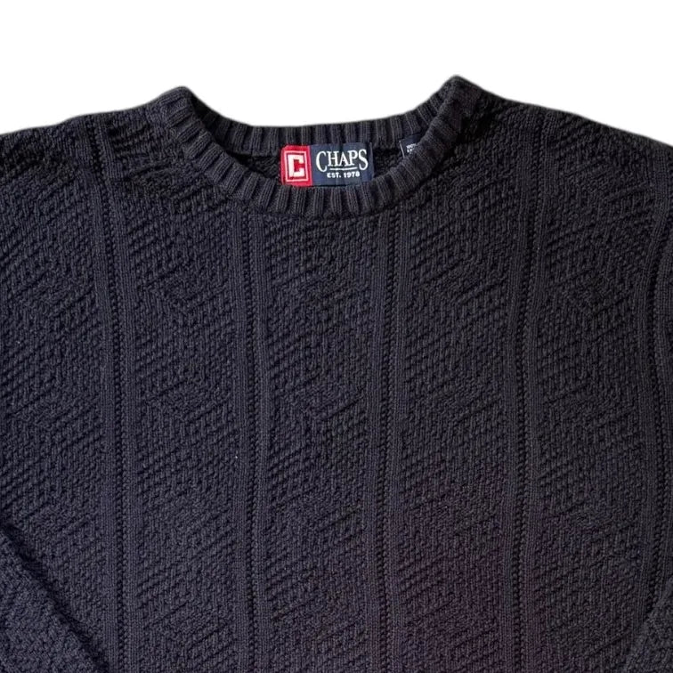 Large Chaps Navy Knitted Jumper