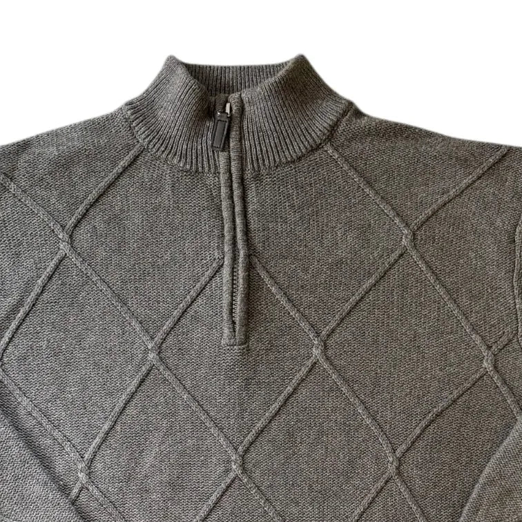 Large Chaps Grey 1/4 Zip