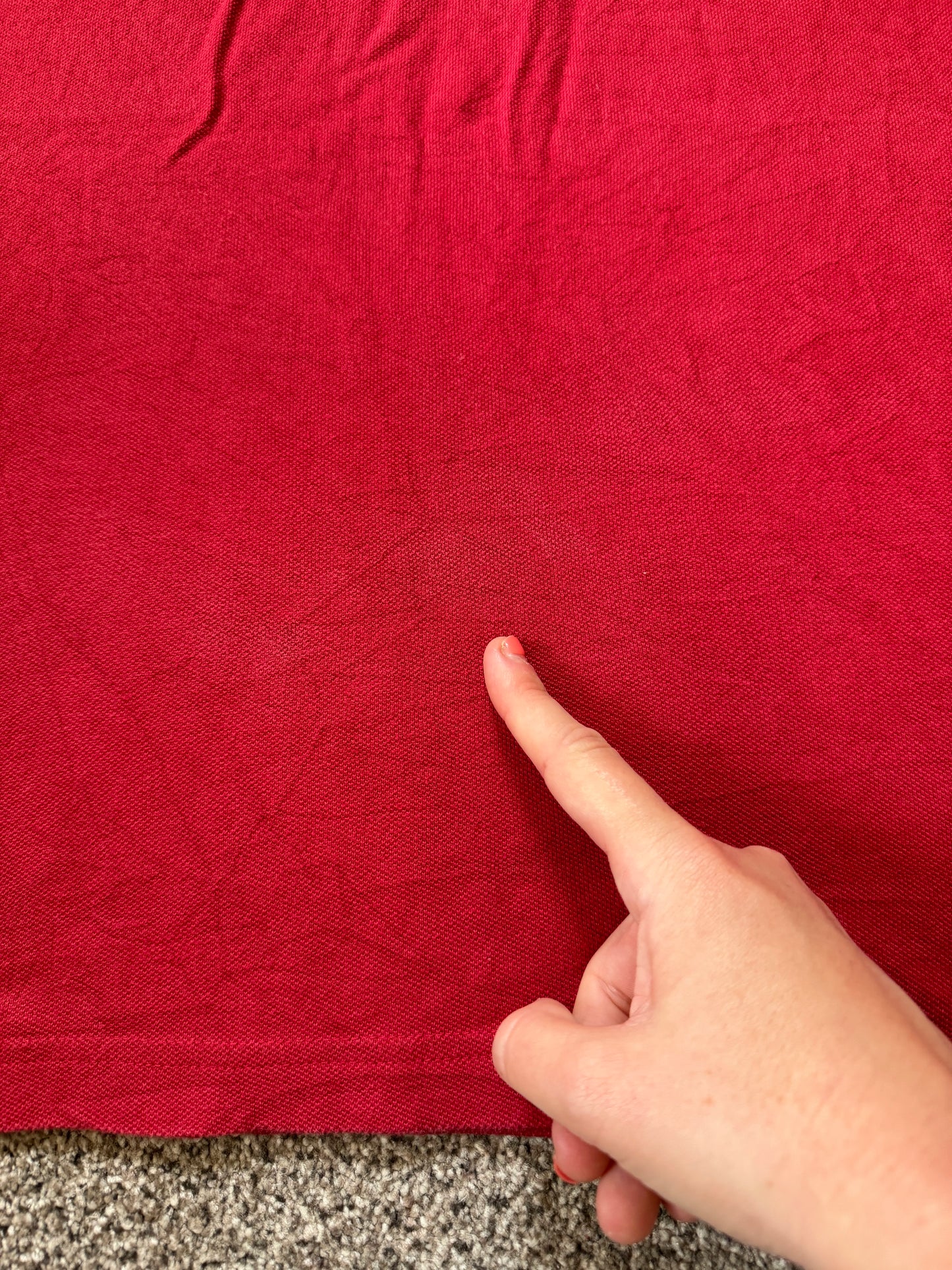 Large Timberland Red Polo Shirt