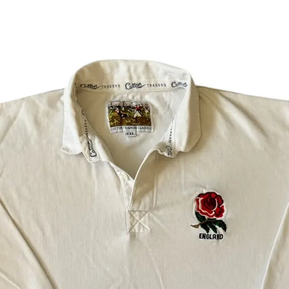 XXL Cotton Traders White England Rugby Shirt