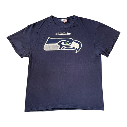 Large NFL Seattle Seahawks Navy T-Shirt