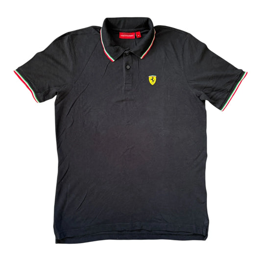 Medium Ferrari Black Polo Shirt