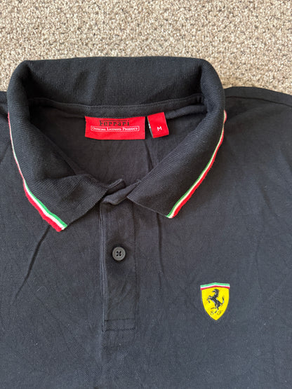 Medium Ferrari Black Polo Shirt