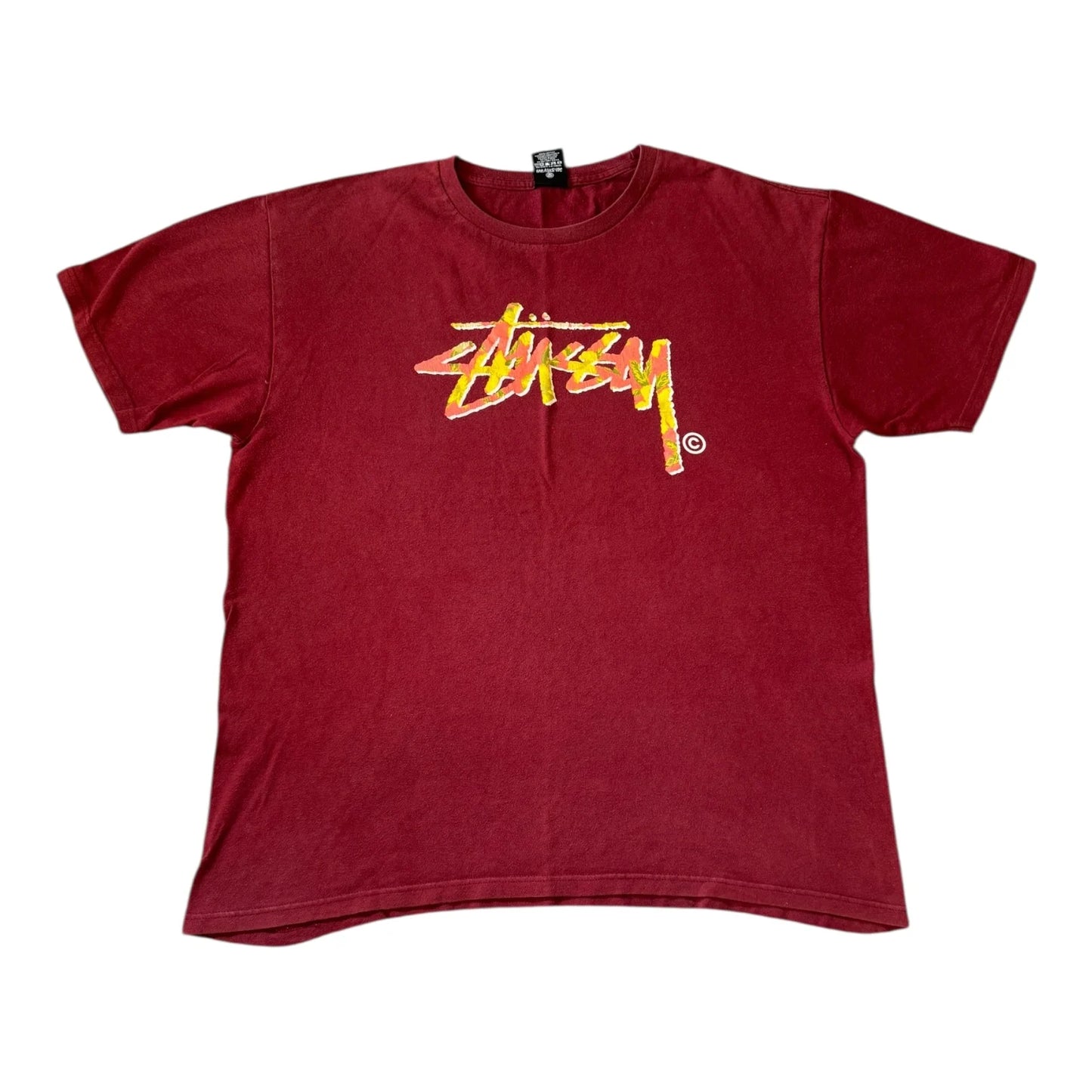 Large Stussy Red T-Shirt