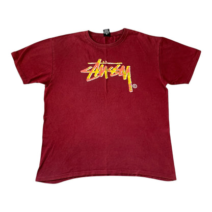 Large Stussy Red T-Shirt