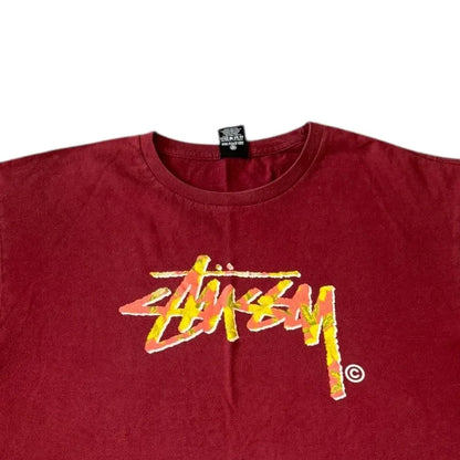 Large Stussy Red T-Shirt