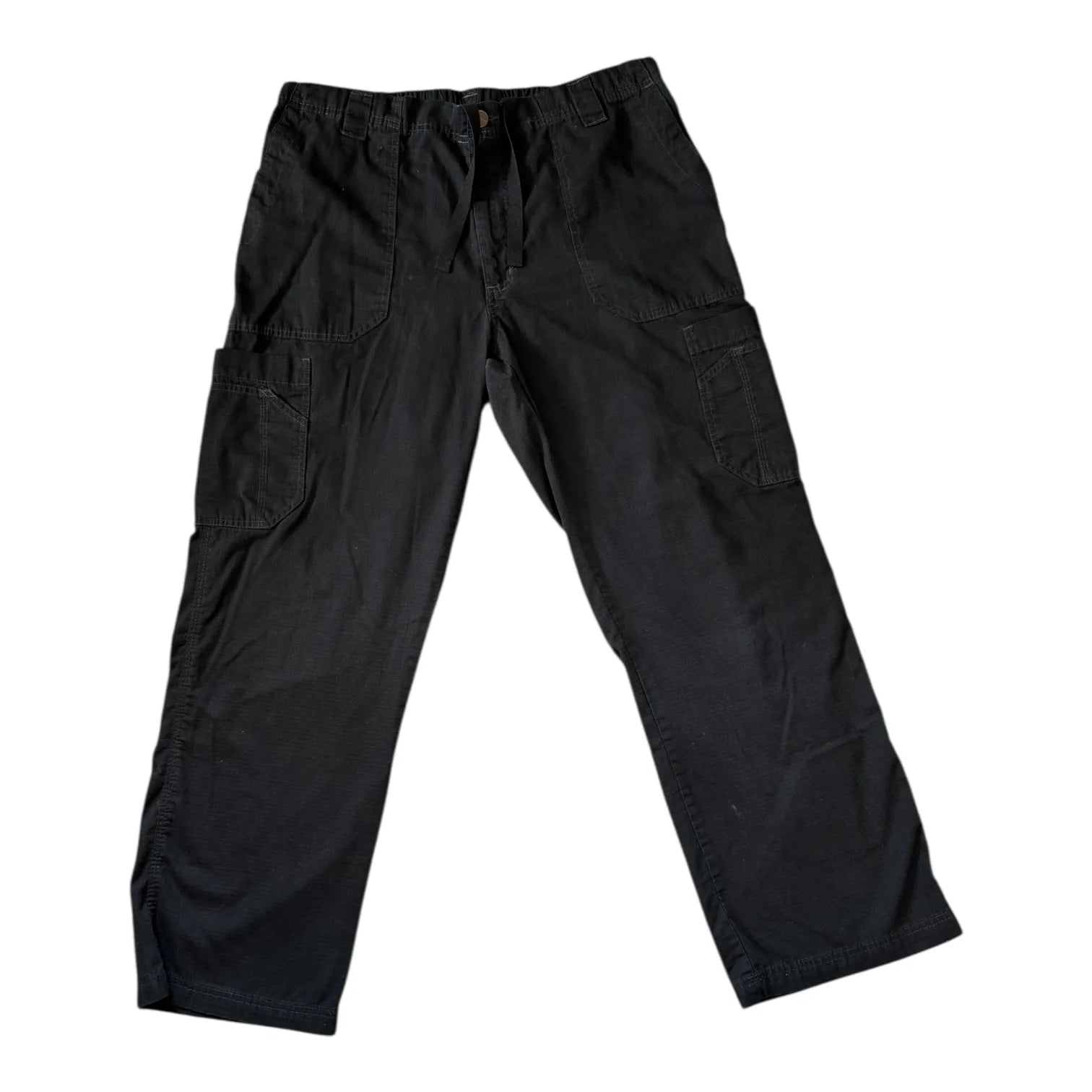 Large Carhartt Black Cargo Trousers