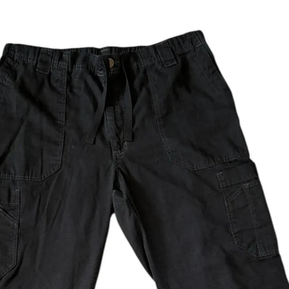 Large Carhartt Black Cargo Trousers