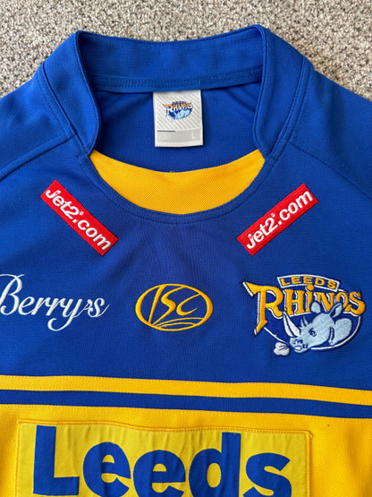 Large Leeds Rhinos Blue Rugby Shirt