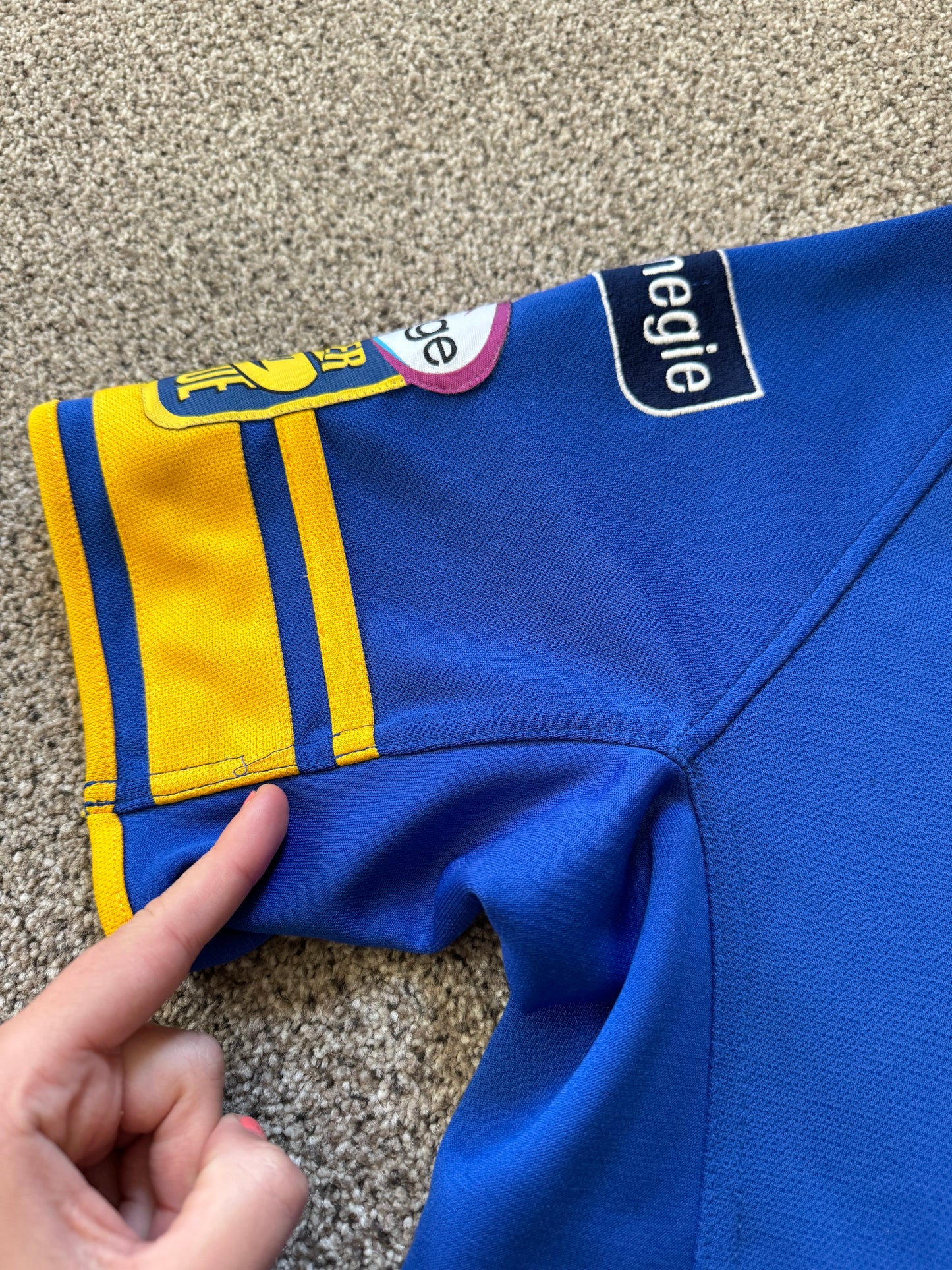 Large Leeds Rhinos Blue Rugby Shirt
