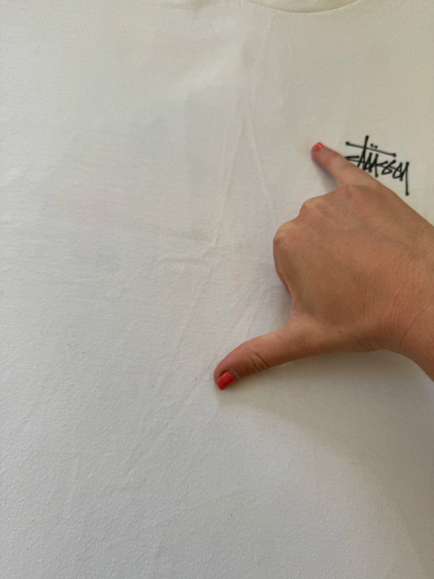 Medium Stussy White Graphic T-Shirt