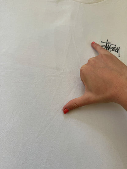 Medium Stussy White Graphic T-Shirt