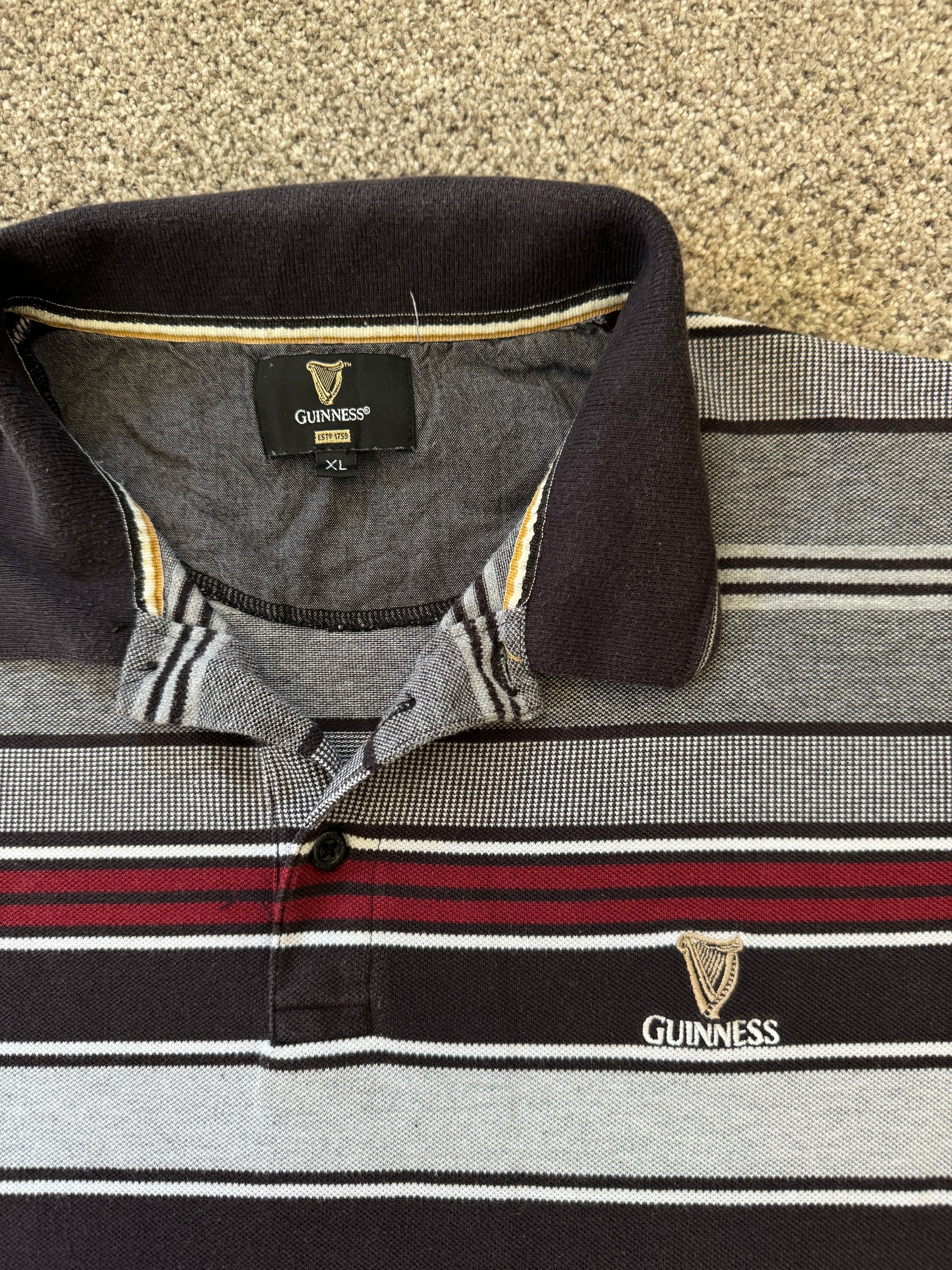 Extra large Guinness Grey Polo Shirt