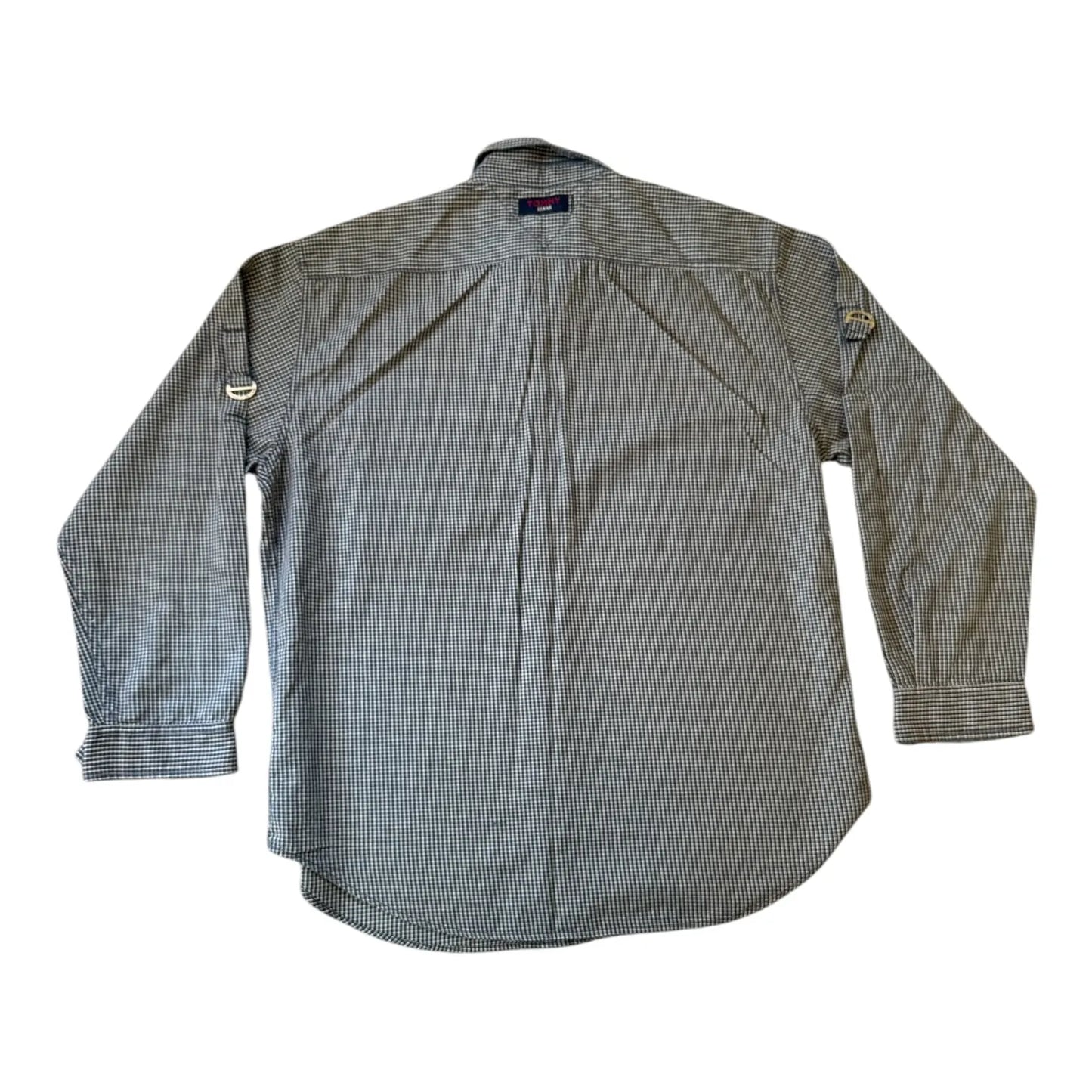 Large Tommy Hilfiger Black Checkered Shirt