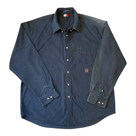 XXL Tommy Hilfiger Navy Shirt - Faded