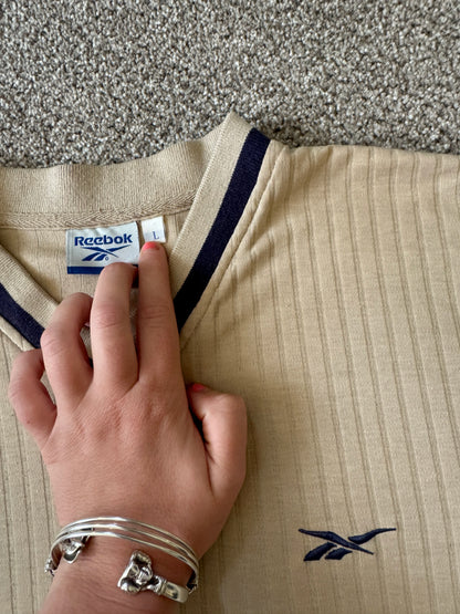 Large Reebok Beige T-Shirt