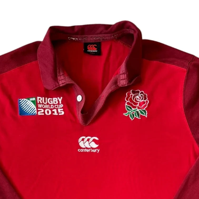 Large Canterbury Red England 2015 Rugby Shirt