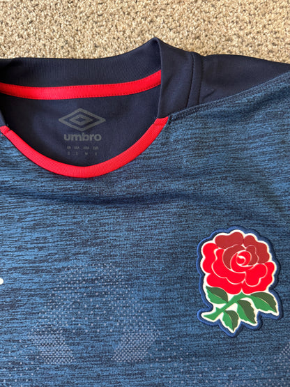 Small Umbro Navy England Rugby T-Shirt