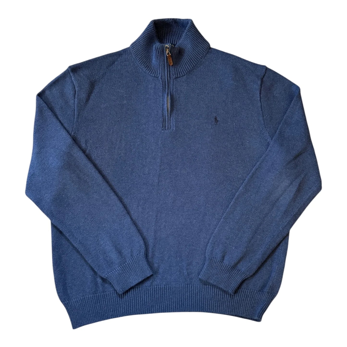 XXL Ralph Lauren Blue Knitted 1/4 Zip