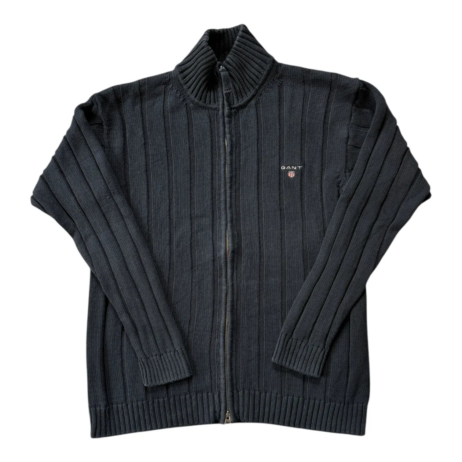 Small Gant Dark Navy Full Zip Jumper