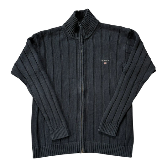 Small Gant Dark Navy Full Zip Jumper