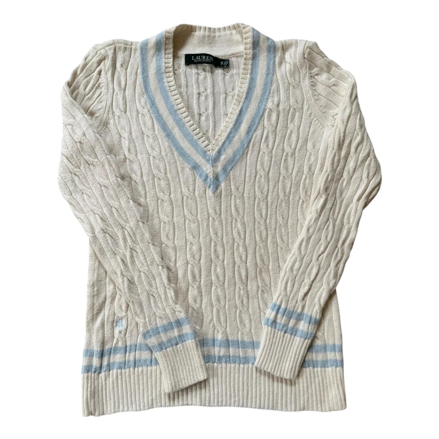 Women's Extra small Ralph Lauren White Cable Knit