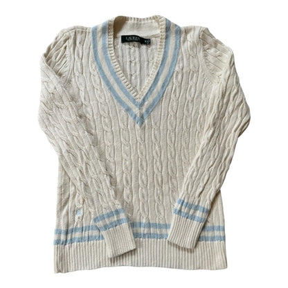 Women's Extra small Ralph Lauren White Cable Knit