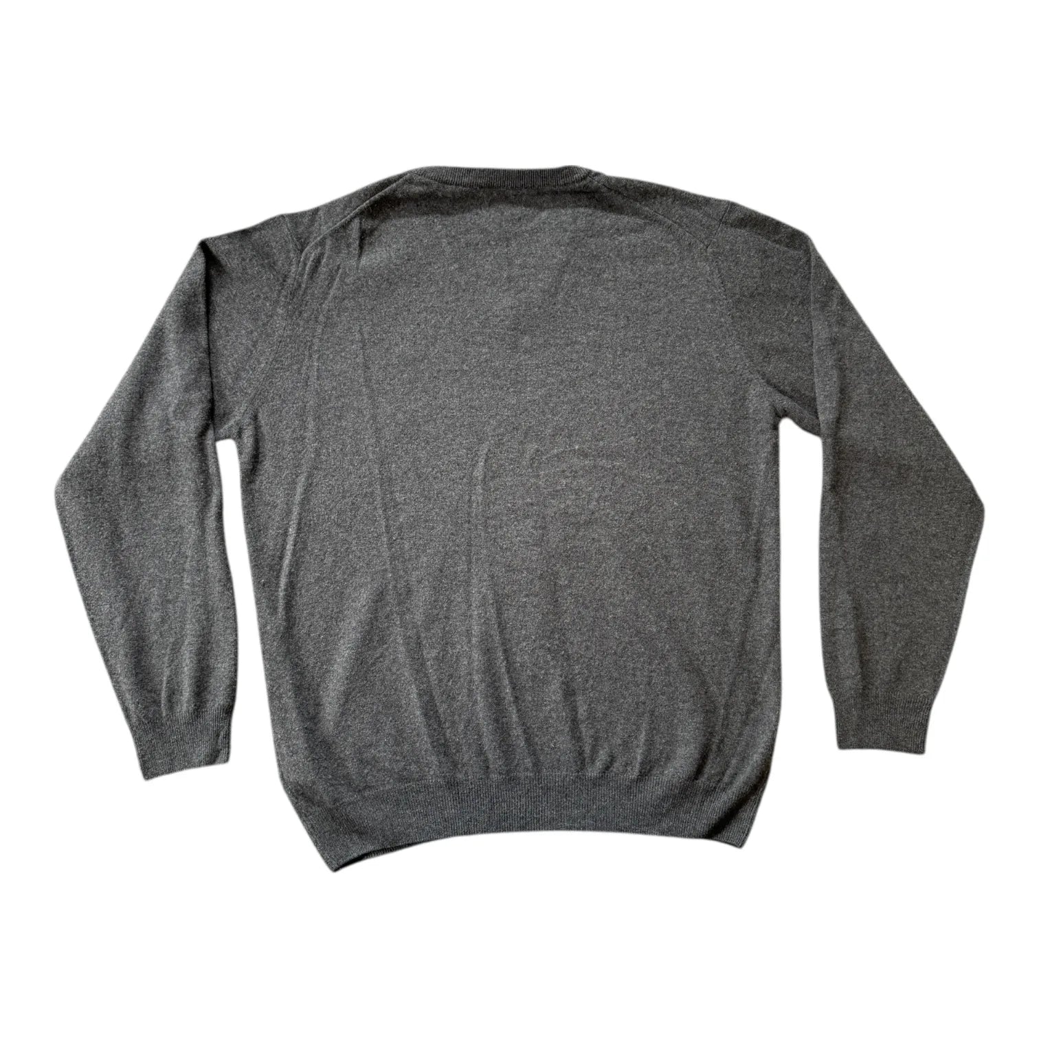 XXL Gant Grey Lambswool V-Neck Jumper
