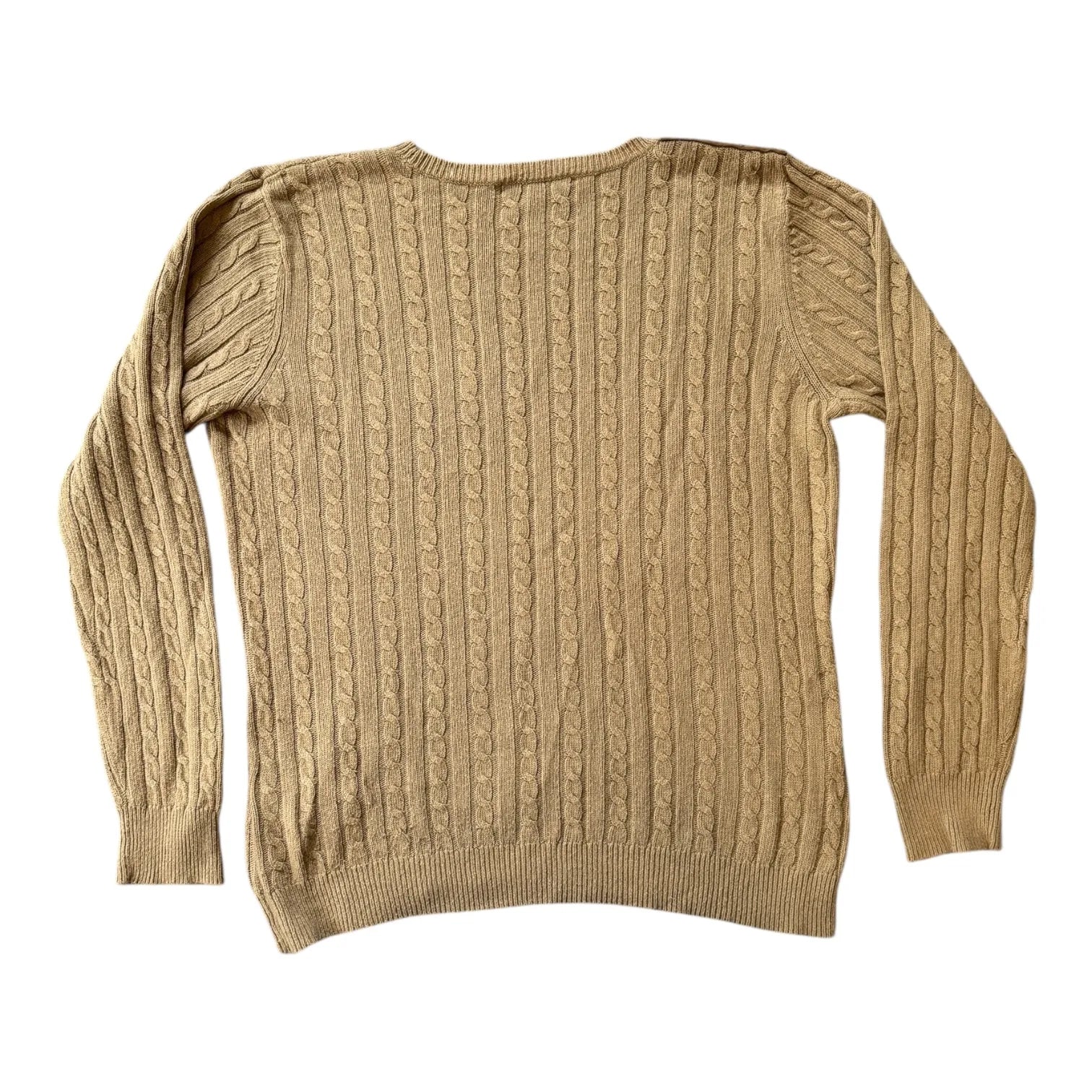 Women's Extra large Ralph Lauren Beige Soft Cable Knit