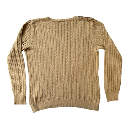 Women's Extra large Ralph Lauren Beige Soft Cable Knit