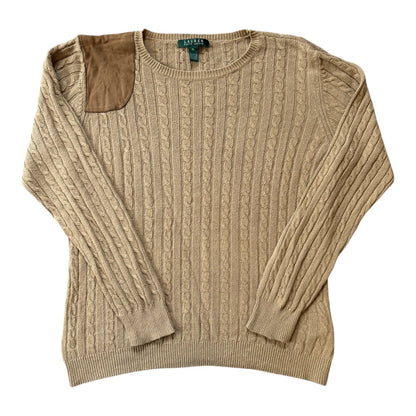 Women's Extra large Ralph Lauren Beige Soft Cable Knit