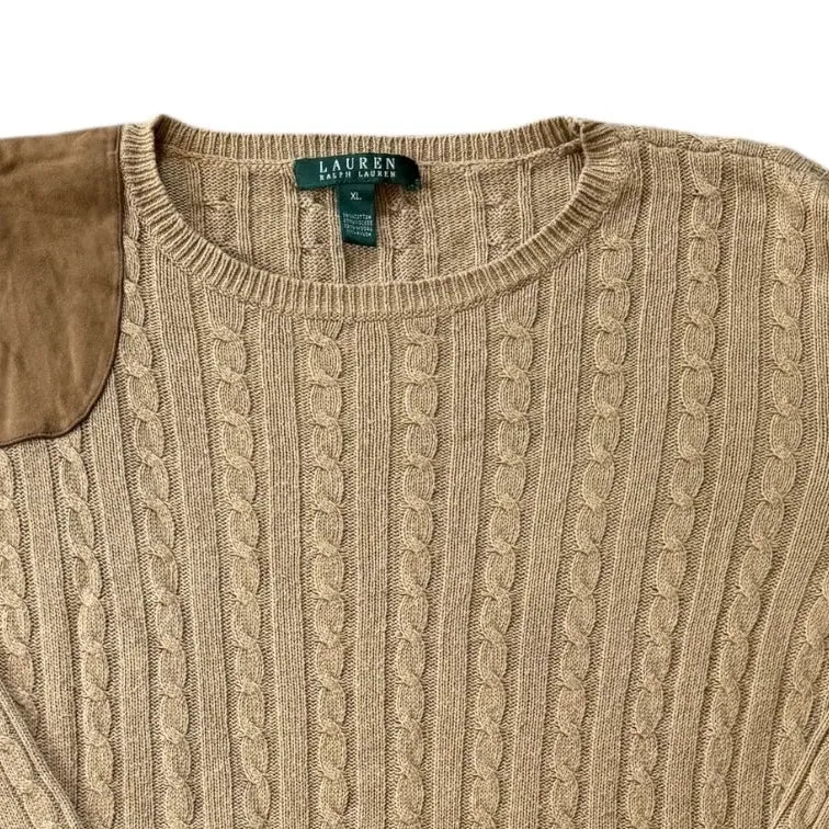 Women's Extra large Ralph Lauren Beige Soft Cable Knit