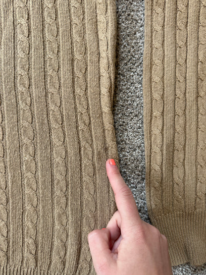 Women's Extra large Ralph Lauren Beige Soft Cable Knit