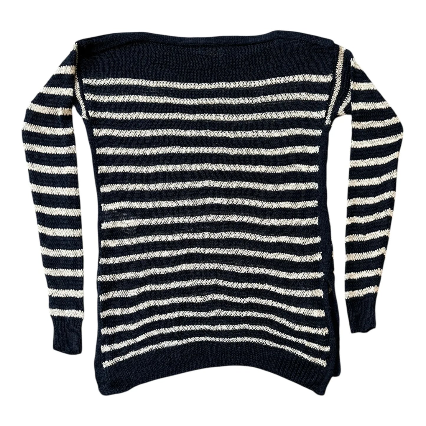 Women's Extra small Ralph Lauren Navy Linen Knitted Jumper