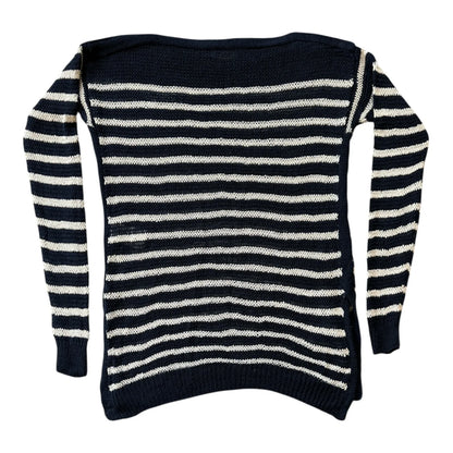 Women's Extra small Ralph Lauren Navy Linen Knitted Jumper