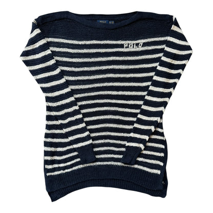 Women's Extra small Ralph Lauren Navy Linen Knitted Jumper