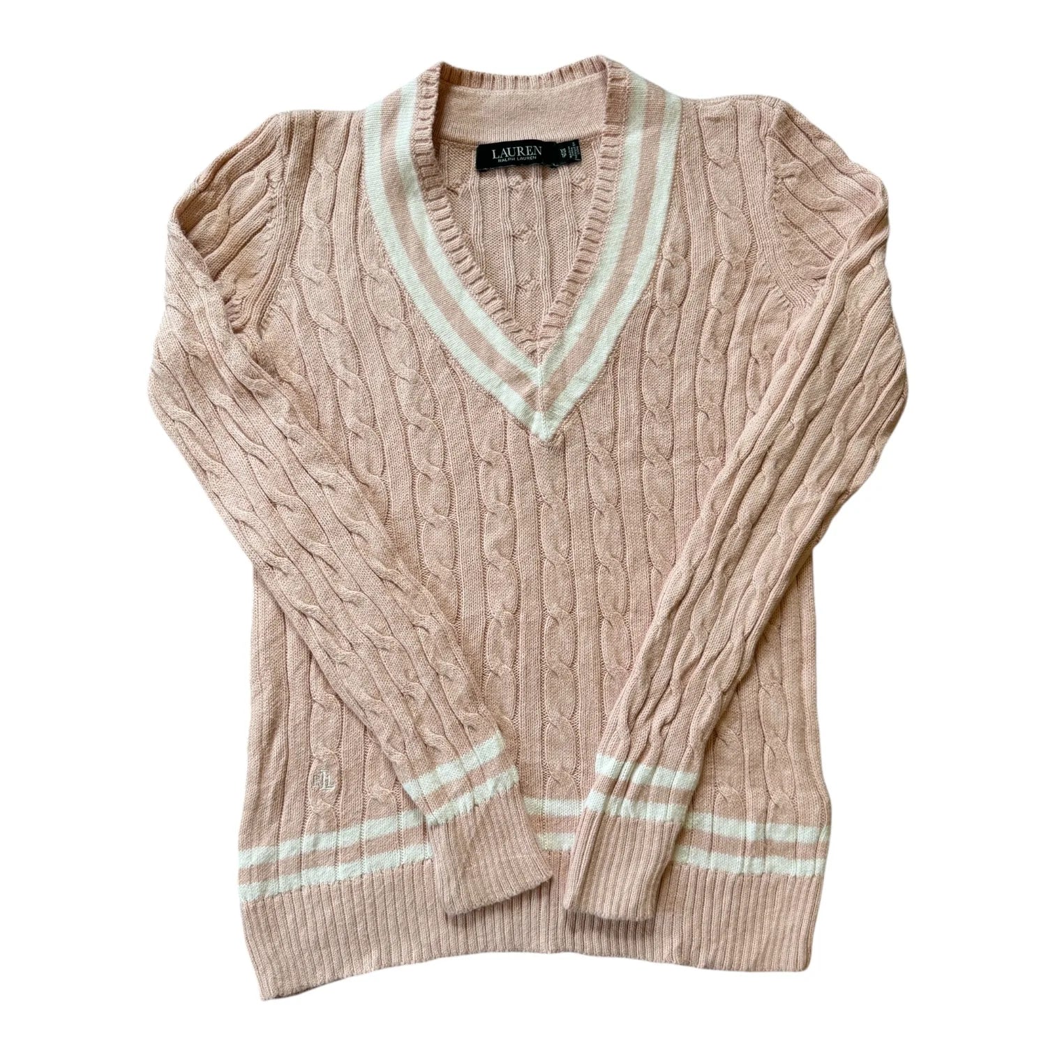 Women's Extra small Ralph Lauren Pink Cable Knit