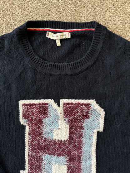 Women's Extra small Tommy Hilfiger Black Knitted Jumper