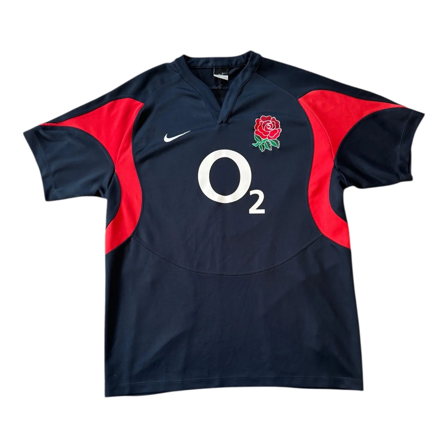 Large Nike Black England Rugby Shirt