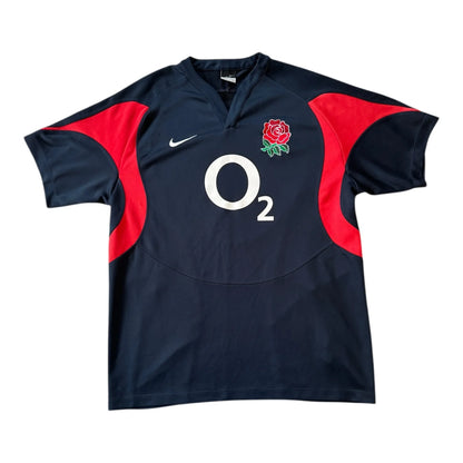 Large Nike Black England Rugby Shirt