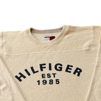 Large Tommy Hilfiger Beige Knitted Jumper