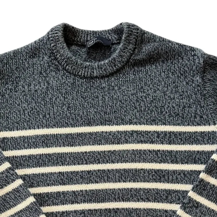 Medium Gap Blue Striped Knitted Jumper