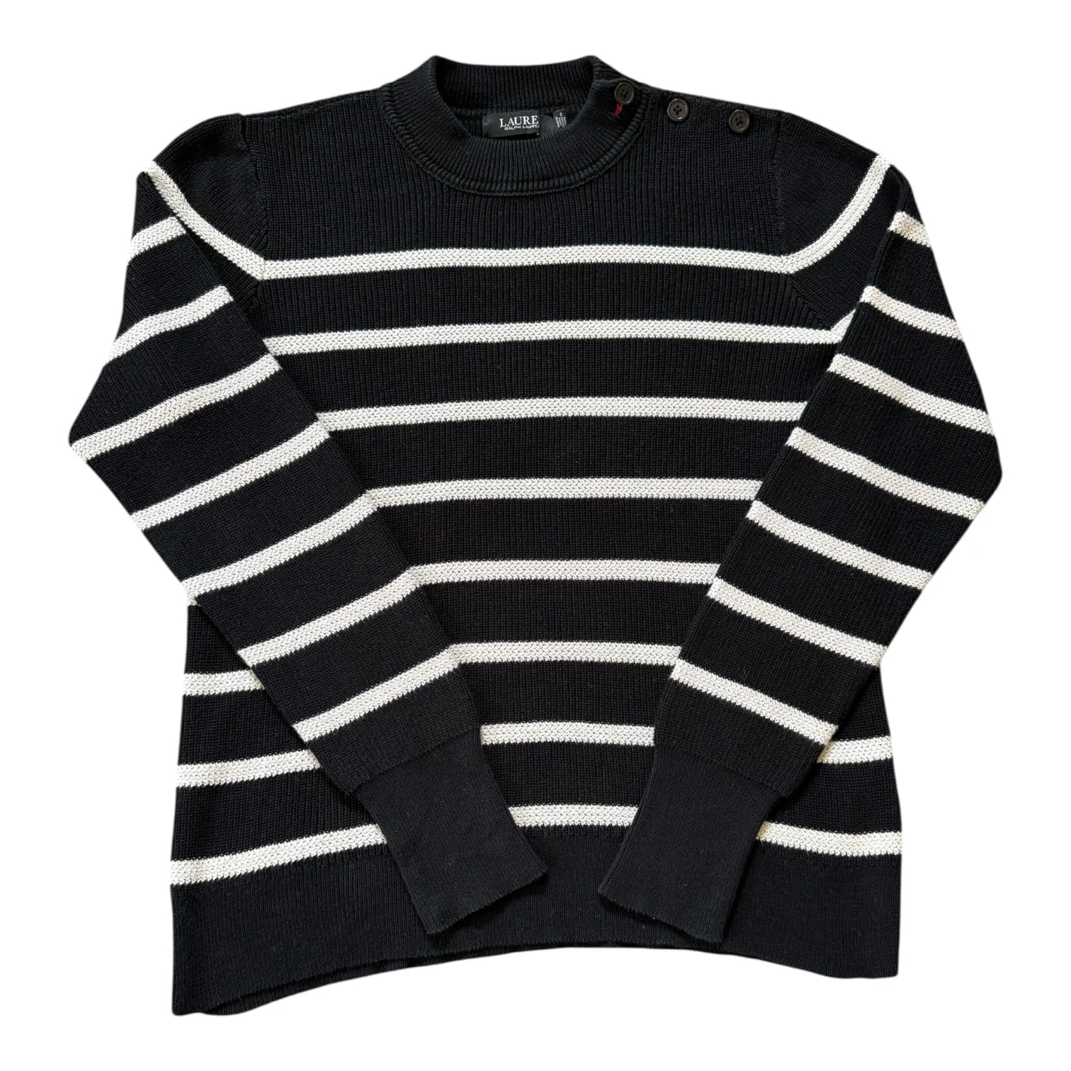 Women's Small Ralph Lauren Black Label Striped Knitted Jumper