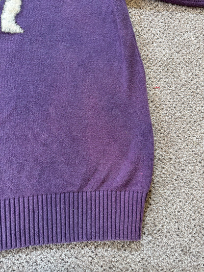 Small Tommy Hilfiger Purple Bulldog Knitted Jumper