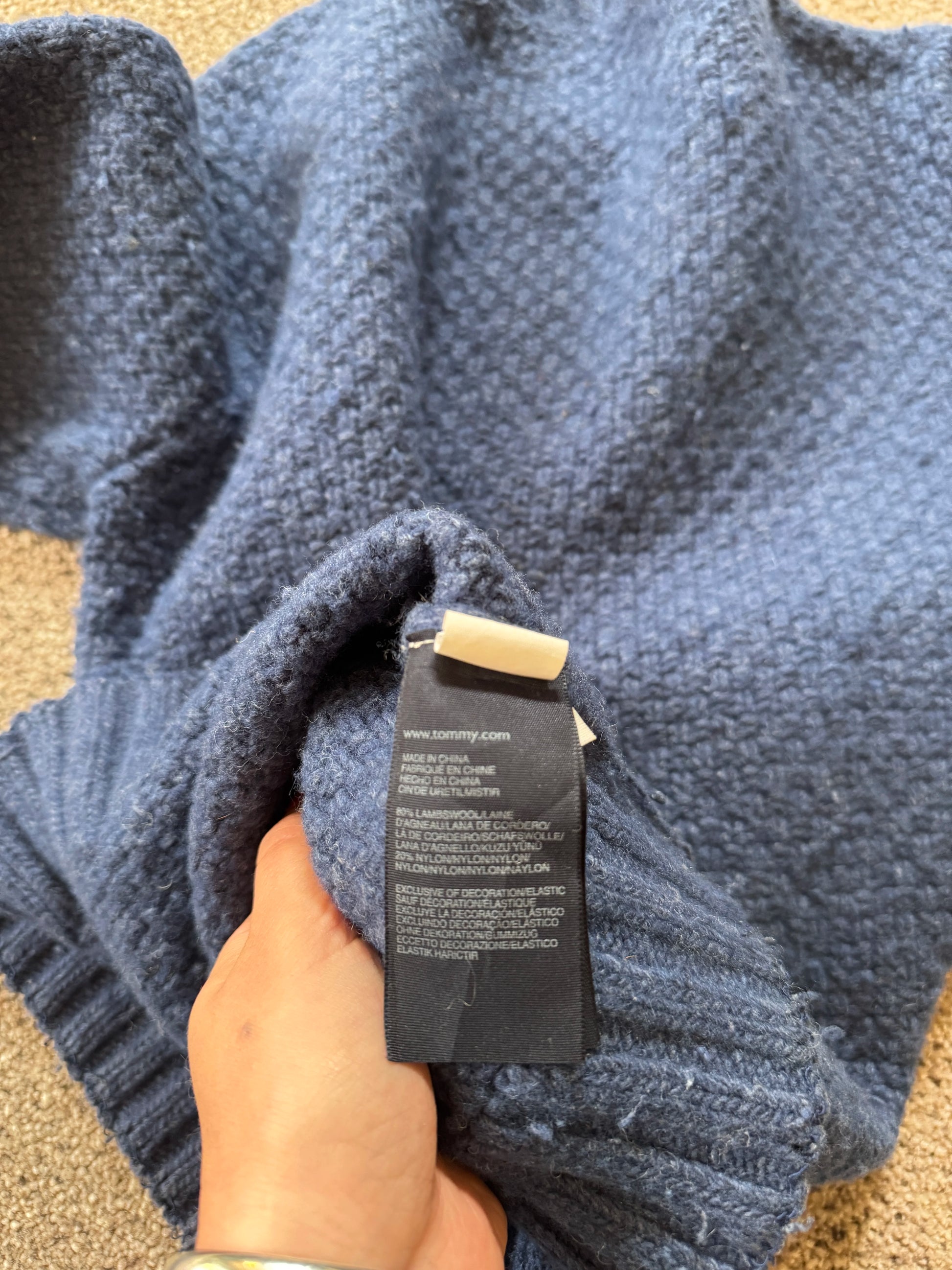 Small Tommy Hilfiger Blue 85 Knitted Jumper