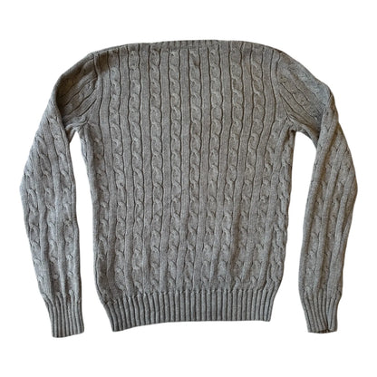Women's Medium Ralph Lauren Grey Cable Knit